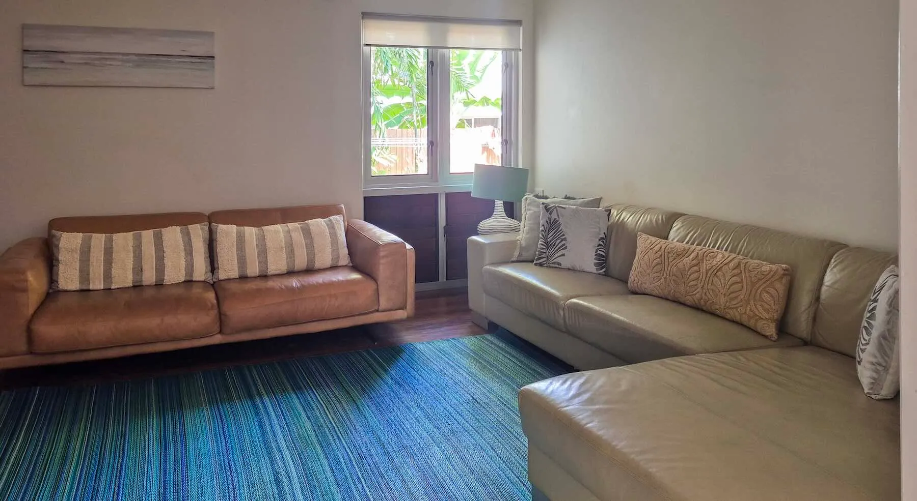 Media room with lounges and a large TV